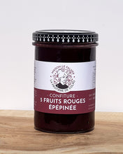 Charger l&#39;image dans la galerie, Confiture de fruits rouges épépinée artisanale fabriquée en France par La Fruitière de Colpo
