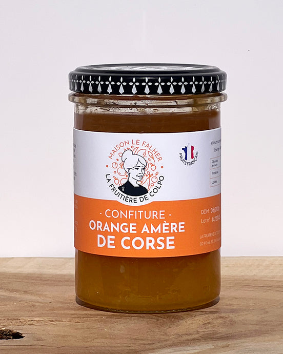 Confiture orange amère corse artisanale fabriquée en France par La Fruitière de Colpo
