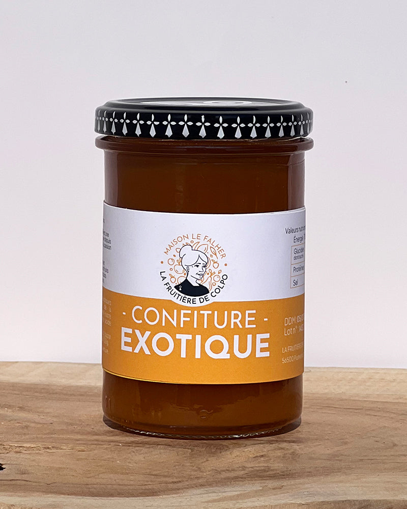 Confiture de fruits exotiques artisanale fabriquée en France par La Fruitière de Colpo