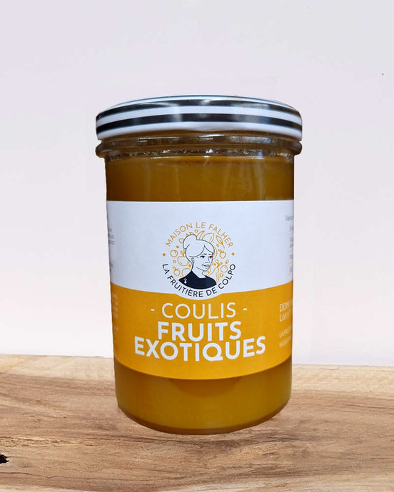 Coulis fruits exotiques artisanal fabriquée en France par La Fruitière de Colpo