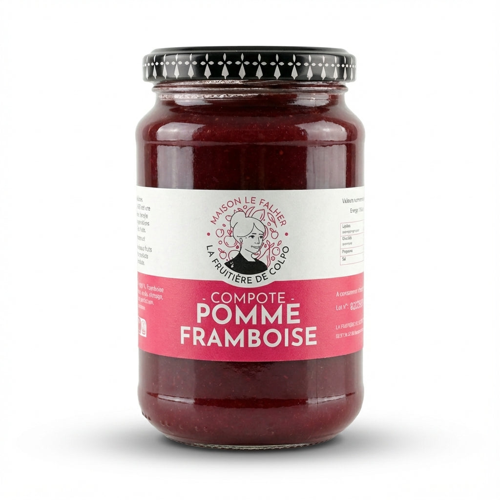Compote pomme framboise