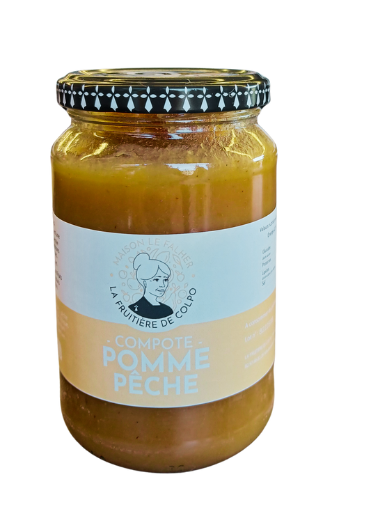 Compote pomme pêche