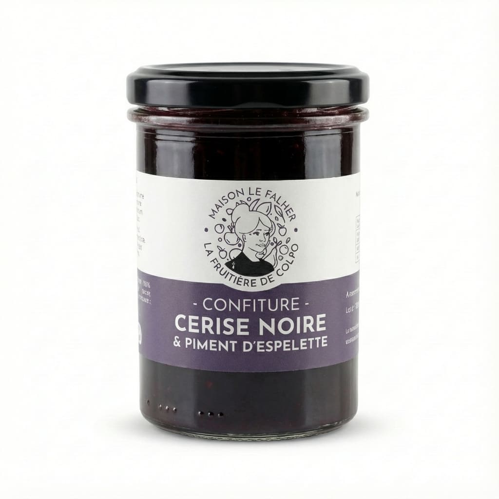Confiture de Cerise Noire au Piment d'Espelette