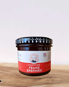 Confiture de fraise épépinée sans pépin artisanale fabriquée en France par La Fruitière de Colpo