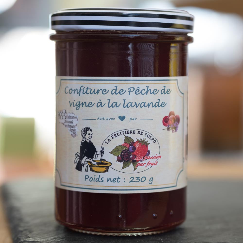 Confiture de Pêches de vignes à la lavande-La Fruitière de Colpo